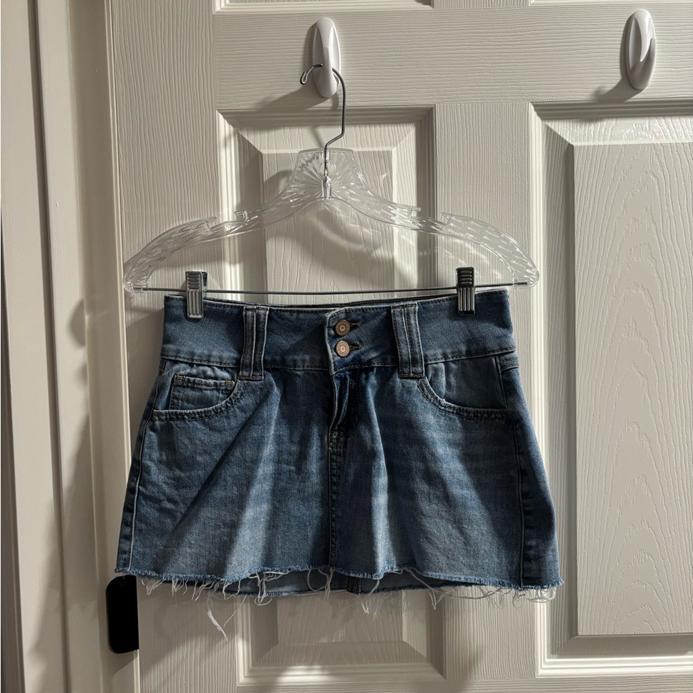 Sincerely Jules Blue Skater Mini Skirt Casual